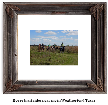 horse trail rides near me in Weatherford, Texas